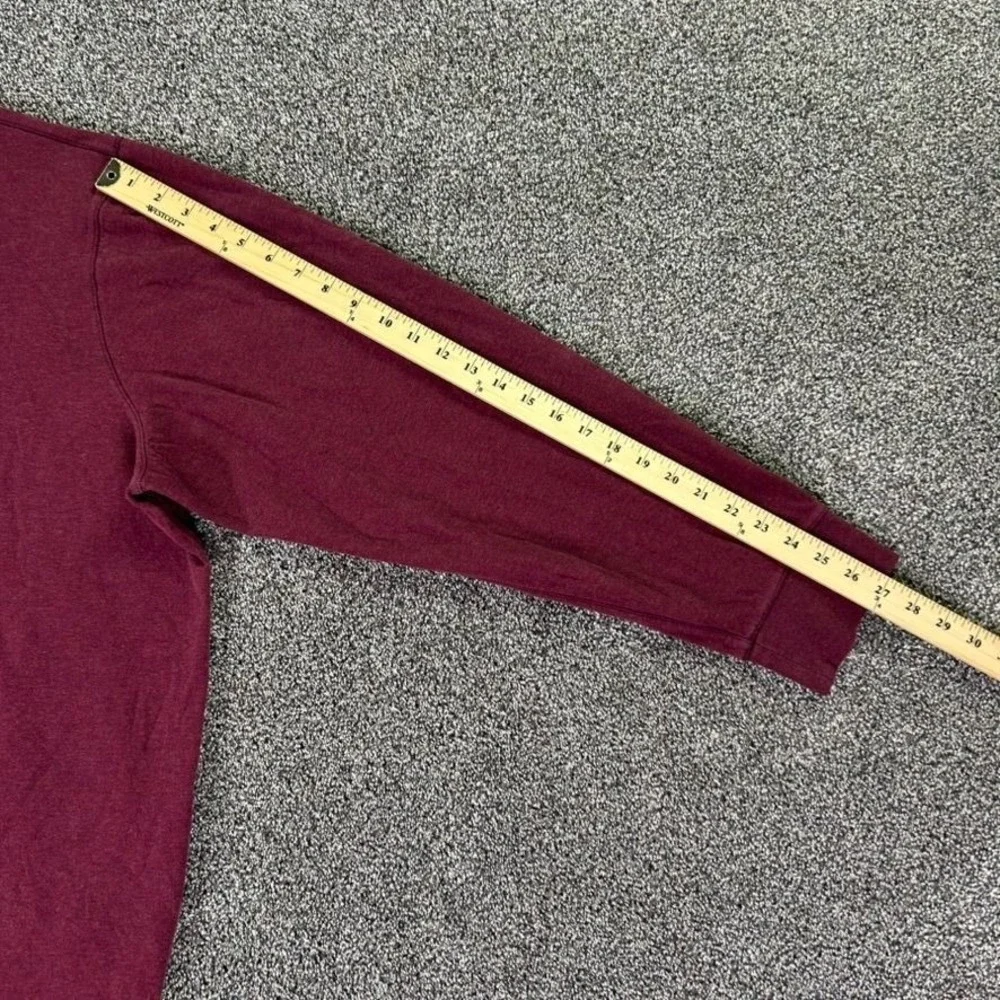 Polo Ralph Lauren Mens 3XL Tall Burgundy 1/4 Zip Pullover Sweatshirt Long Sleeve